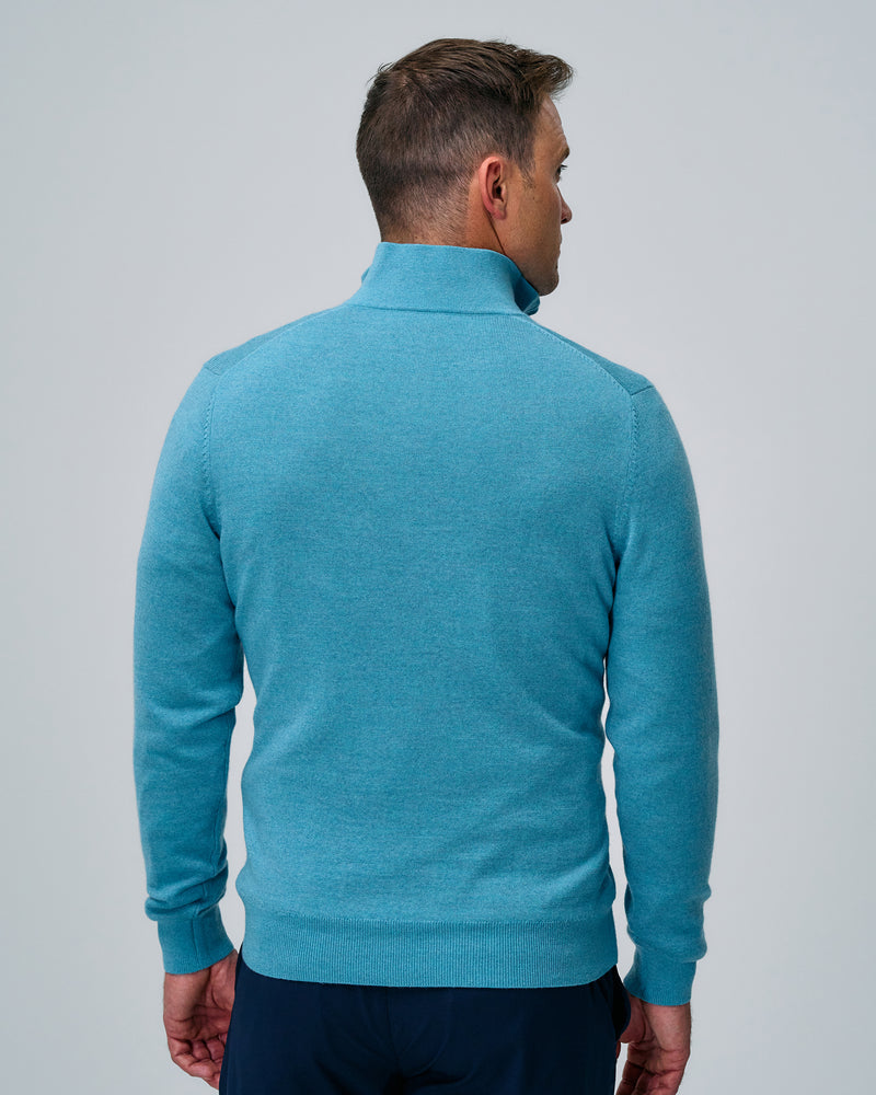 Baruffa Merino Quarter Zip Windsweater