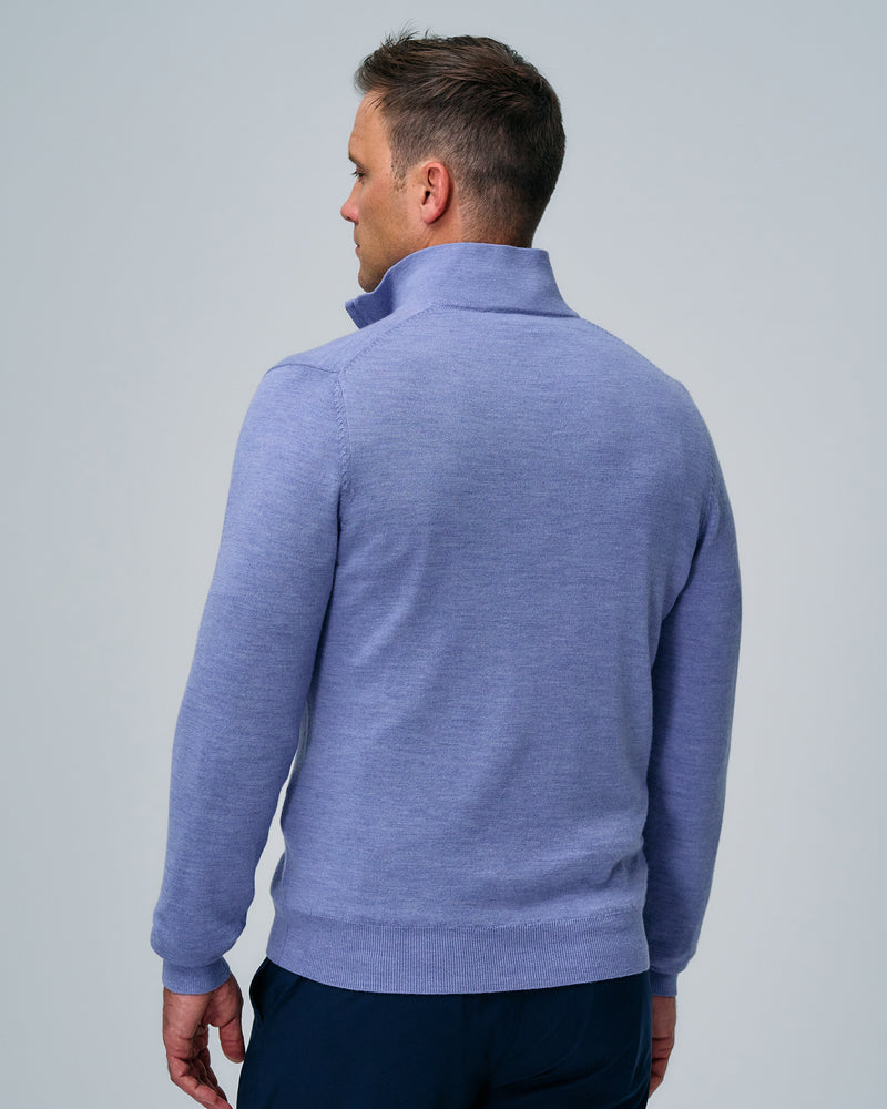 Baruffa Merino Quarter Zip Windsweater