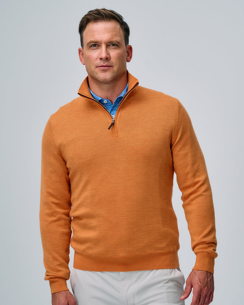 Baruffa Merino Quarter Zip Windsweater