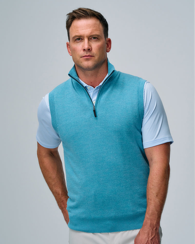 Baruffa Merino Quarter Zip Windvest