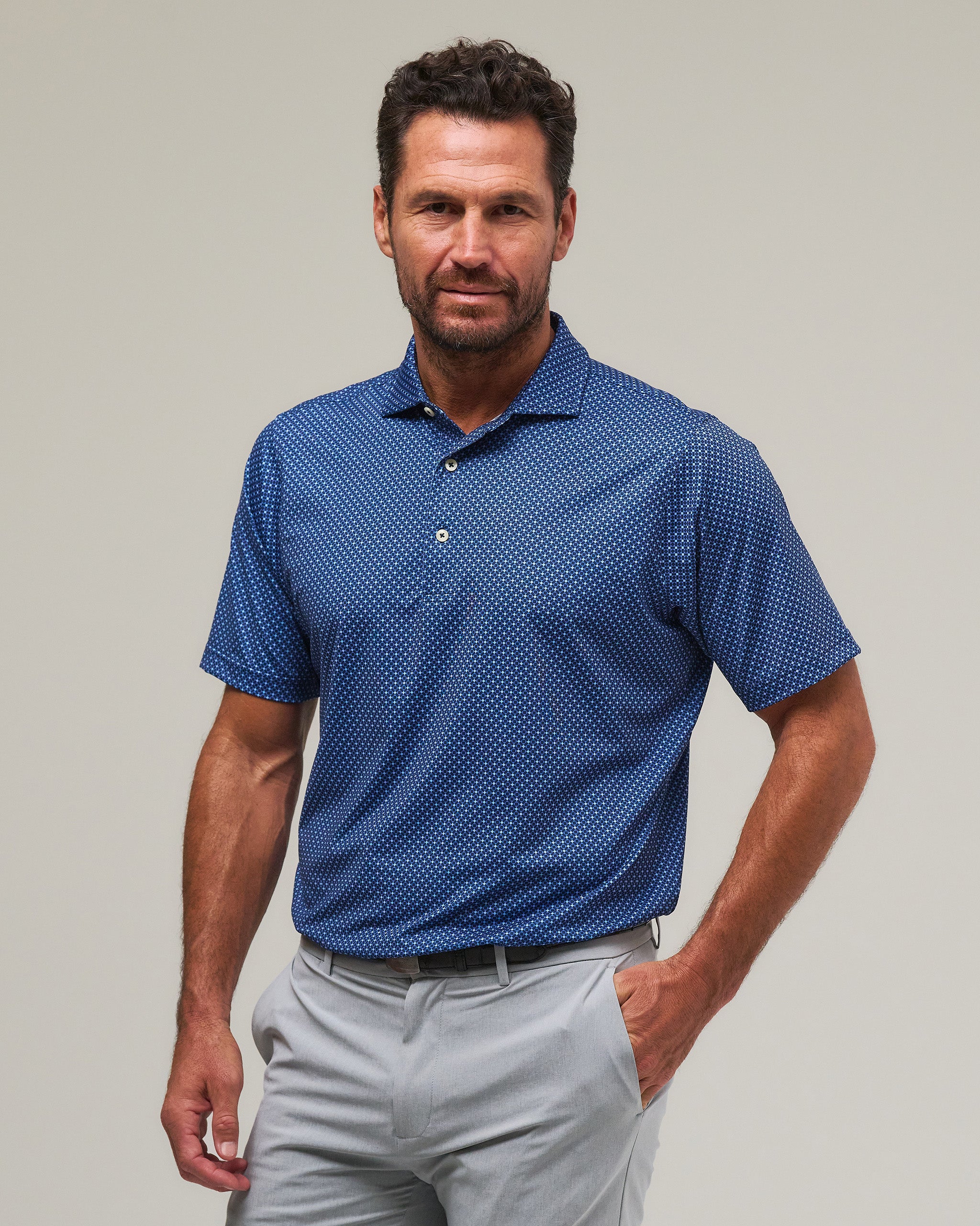 Webster Print Polo | Men's Golf Polo – Fairway & Greene