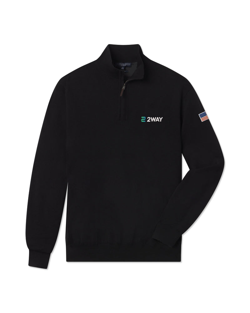 Baruffa Merino Quarter Zip Windsweater | 2WAY x American Flag