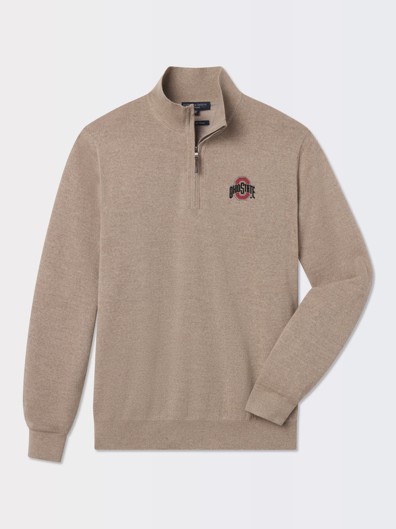 Ohio State University | Baruffa Merino Quarter Zip Windsweater | Collegiate