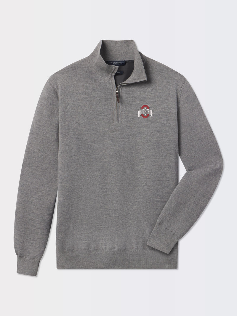 Ohio State University | Baruffa Merino Quarter Zip Windsweater | Collegiate