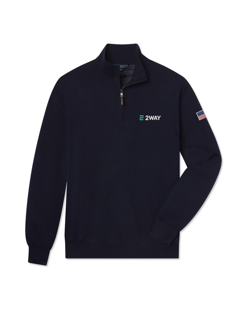 Baruffa Merino Quarter Zip Windsweater | 2WAY x American Flag
