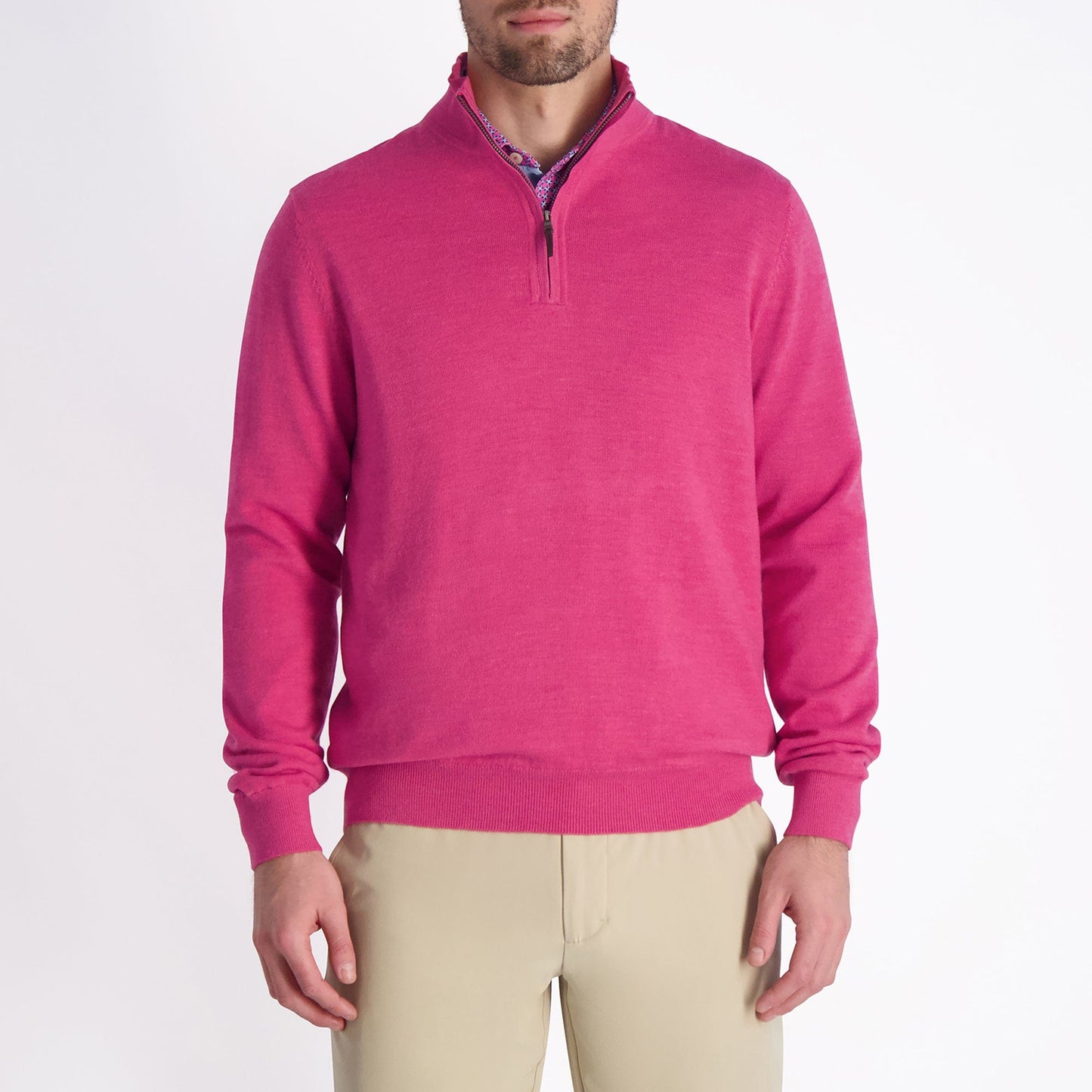 Baruffa Merino Quarter Zip Windsweater