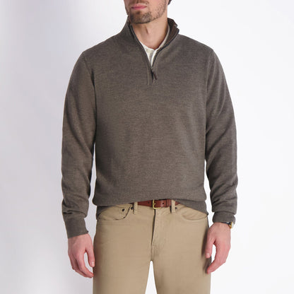 Baruffa Merino Quarter Zip Windsweater - Fairway & Greene