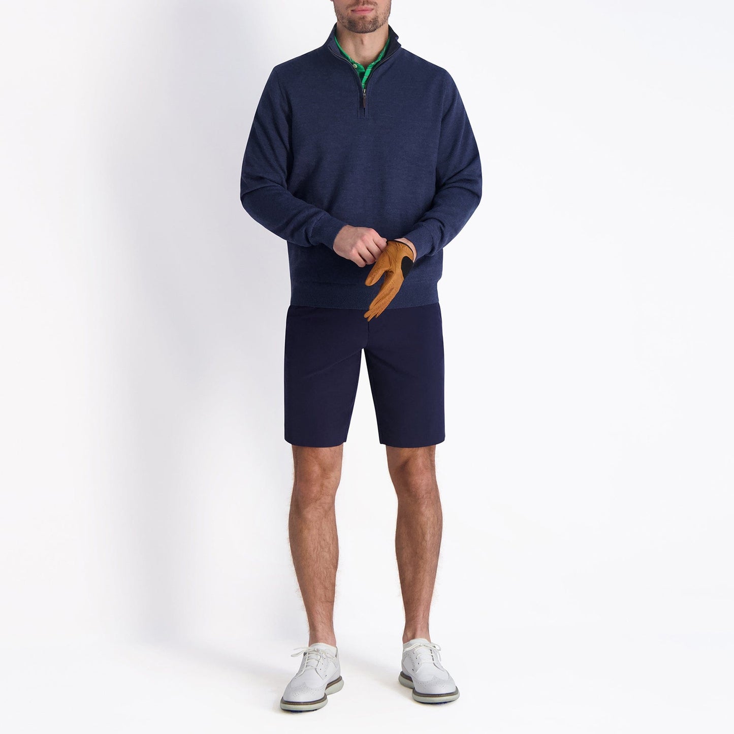 Baruffa Merino Quarter Zip Windsweater - Fairway & Greene