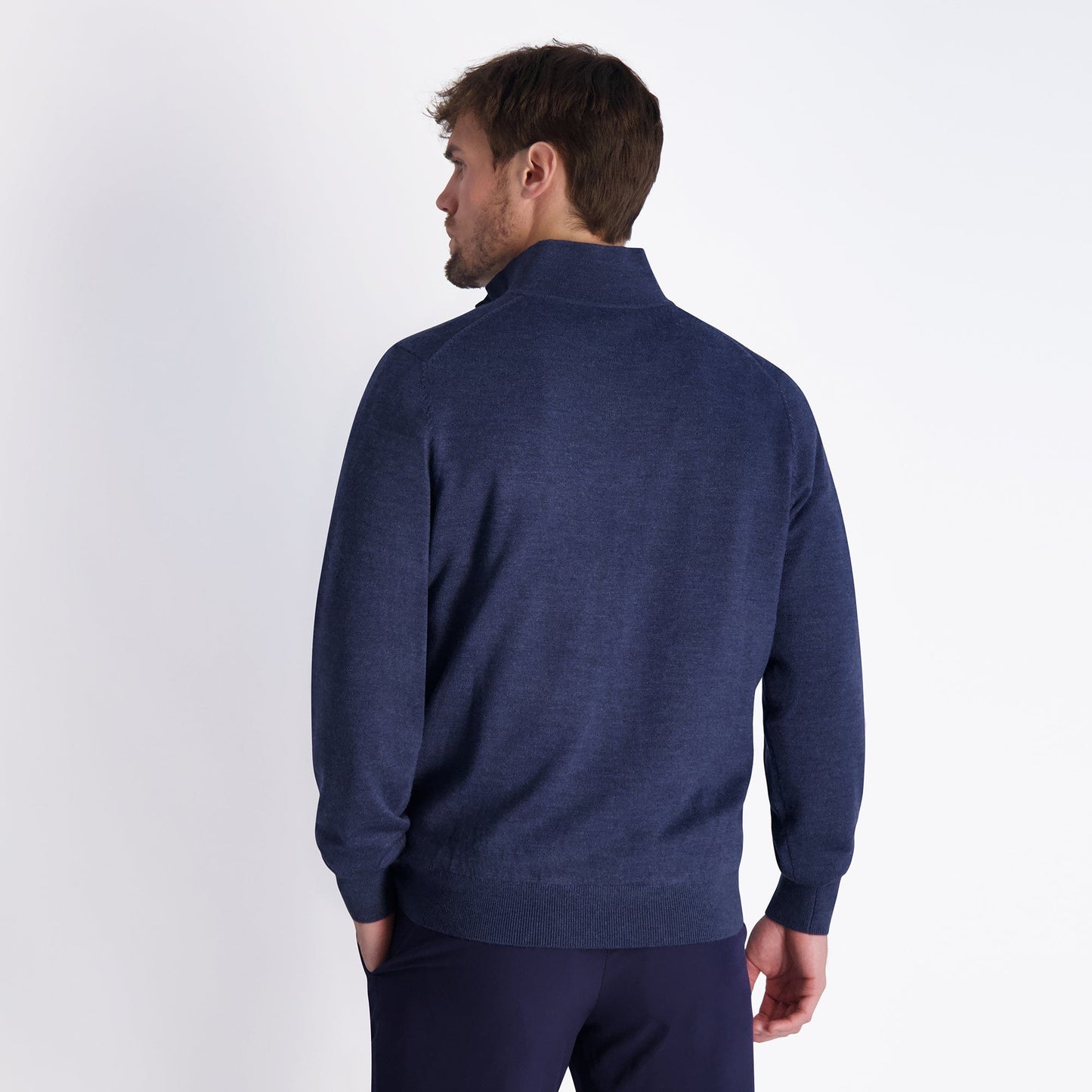 Baruffa Merino Quarter Zip Windsweater