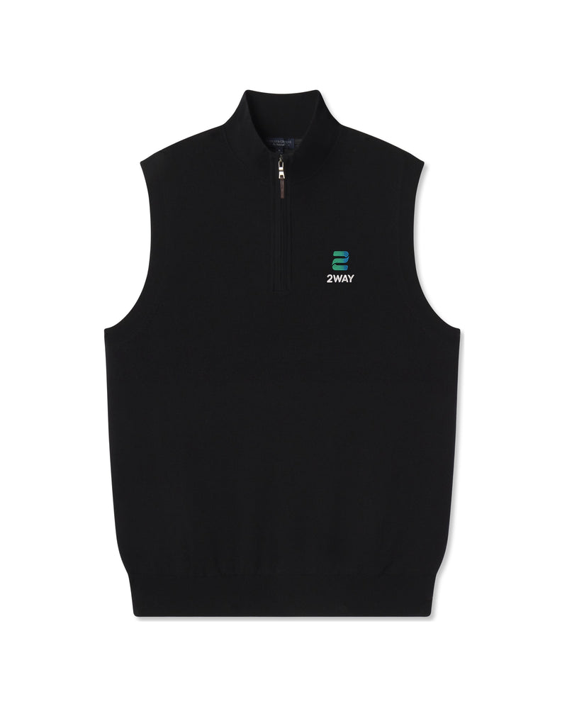 Baruffa Merino Quarter Zip Windvest | 2WAY Stacked