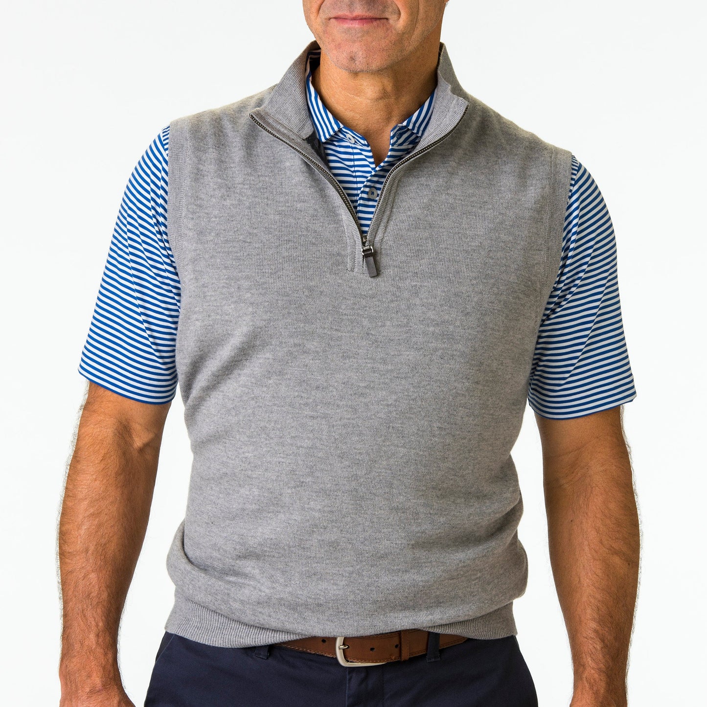 Baruffa Merino Quarter Zip Windvest