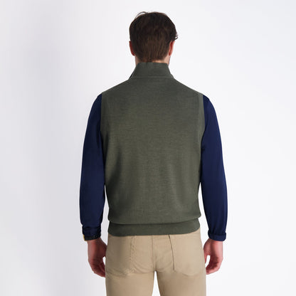 Baruffa Merino Quarter Zip Windvest - Fairway & Greene