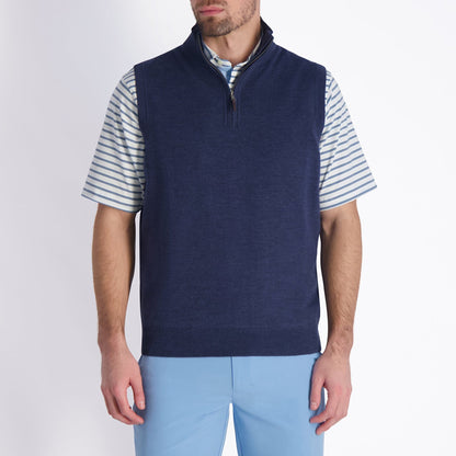 Baruffa Merino Quarter Zip Windvest - Fairway & Greene