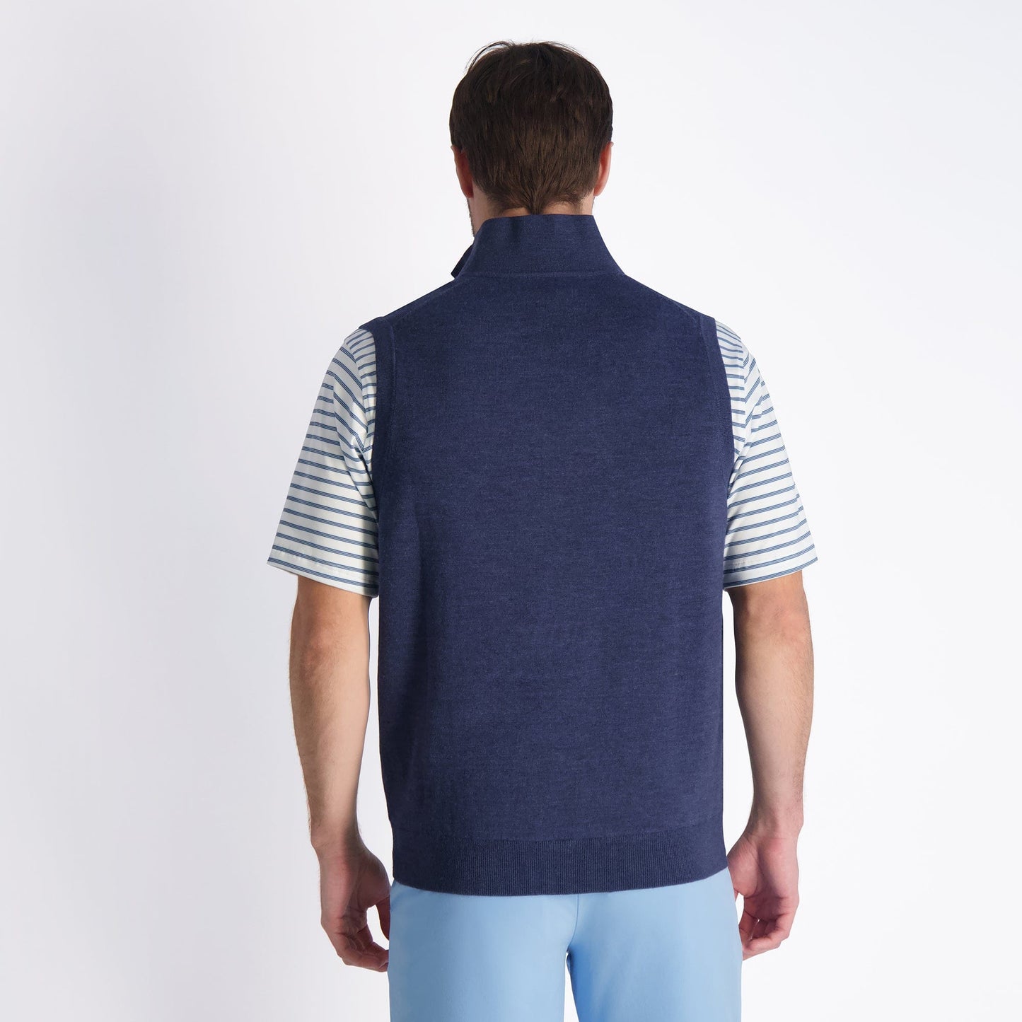 Baruffa Merino Quarter Zip Windvest - Fairway & Greene