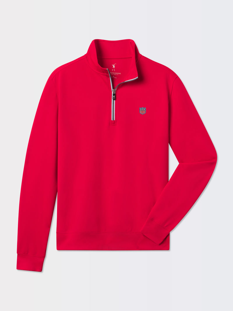 CAVES QUARTER ZIP PULLOVER | USA SHIELD