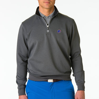 Boise State | Caves Quarter Zip Pullover | Collegiate - Fairway & Greene