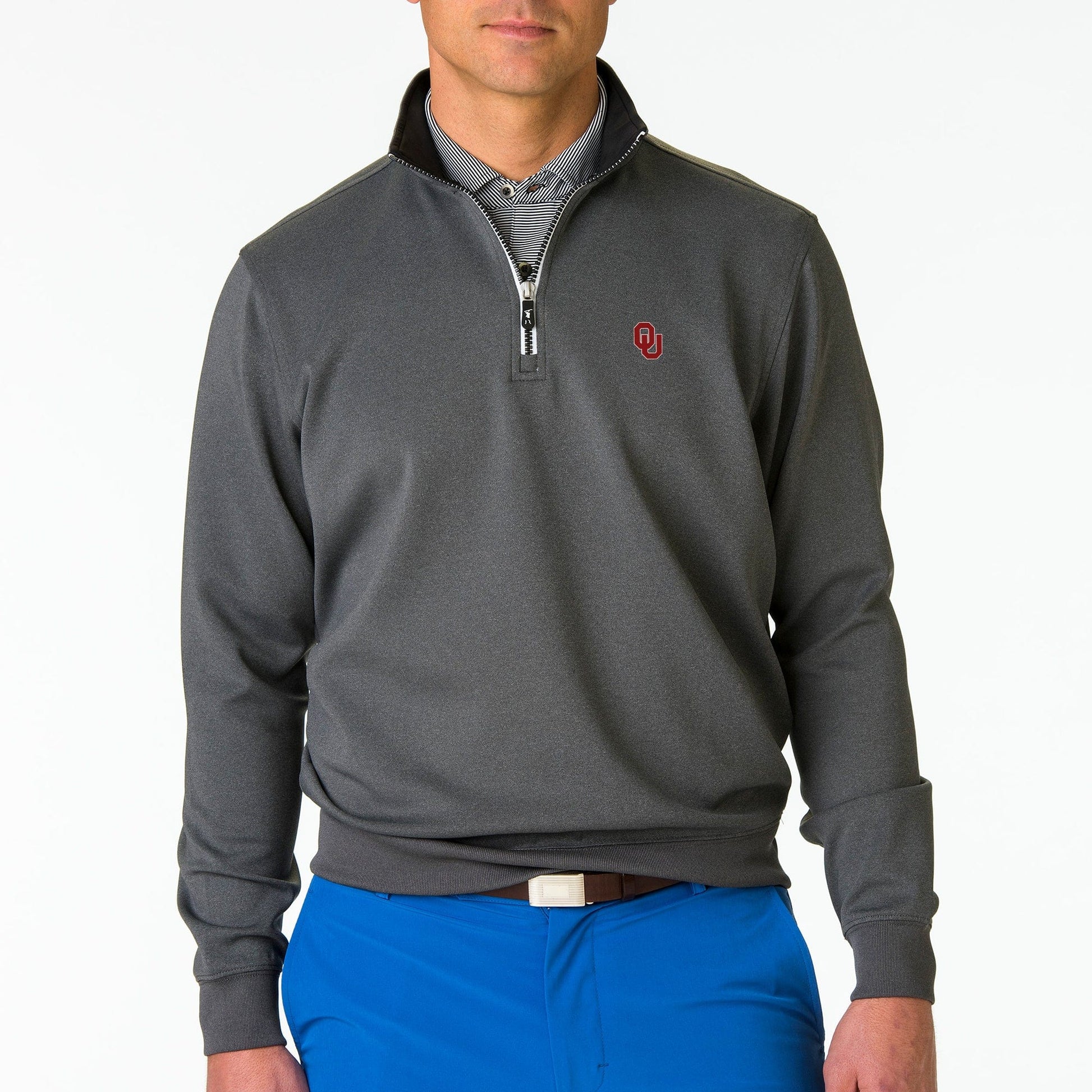 Oklahoma | Caves Quarter Zip Pullover | Collegiate - Fairway & Greene