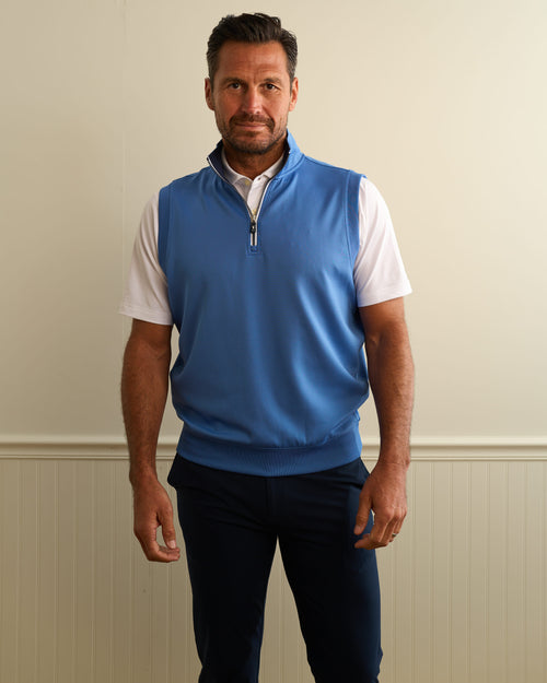 Caves Solid Quarter Zip Vest