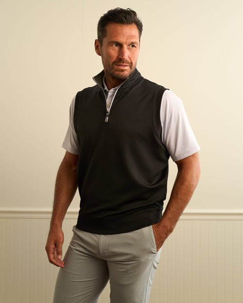 Caves Solid Quarter Zip Vest