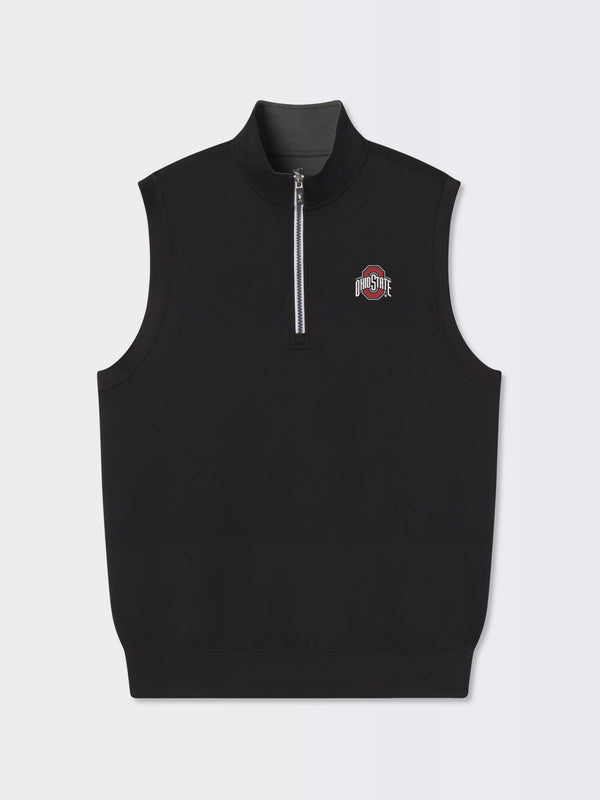 Ohio State University | Caves Solid Quarter Zip Vest | Collegiate