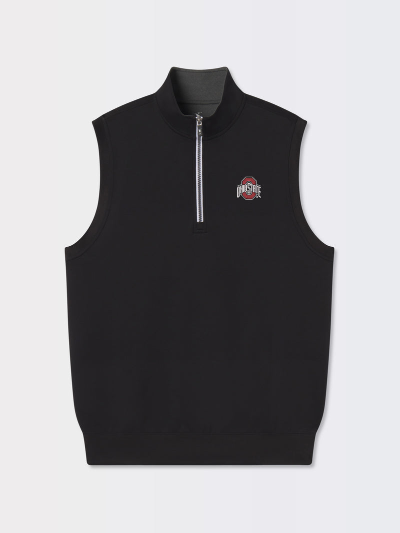 Ohio State University | Caves Solid Quarter Zip Vest | Collegiate