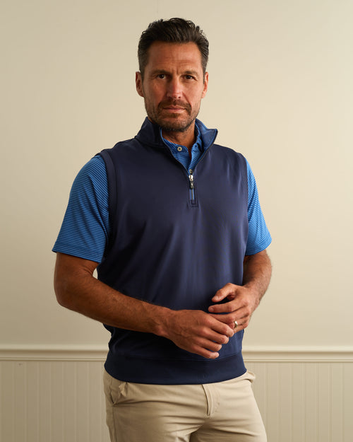 Caves Solid Quarter Zip Vest
