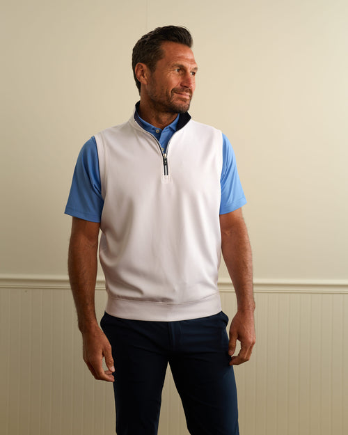 Caves Solid Quarter Zip Vest
