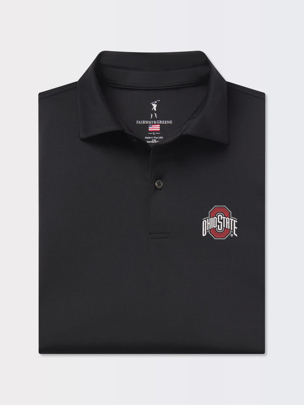 Ohio State University | USA Tournament Solid Tech Jersey Polo | Collegiate