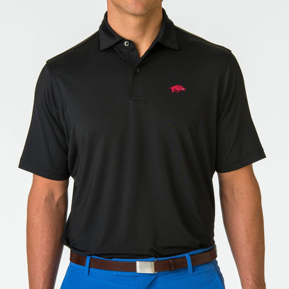 Arkansas Razborbacks | USA Tournament Solid Tech Jersey Polo | Collegiate - Fairway & Greene