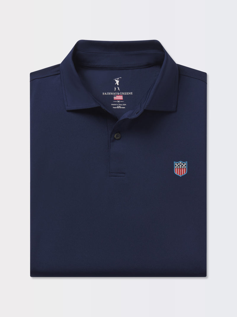 USA TOURNAMENT SOLID POLO | USA SHIELD