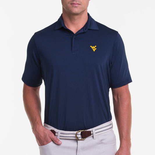 University of West Virginia | USA Tournament Solid Tech Jersey Polo | Collegiate - Fairway & Greene