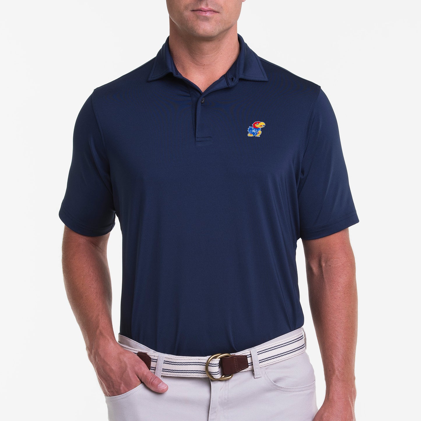 Kansas | USA Tournament Solid Tech Jersey Polo | Collegiate