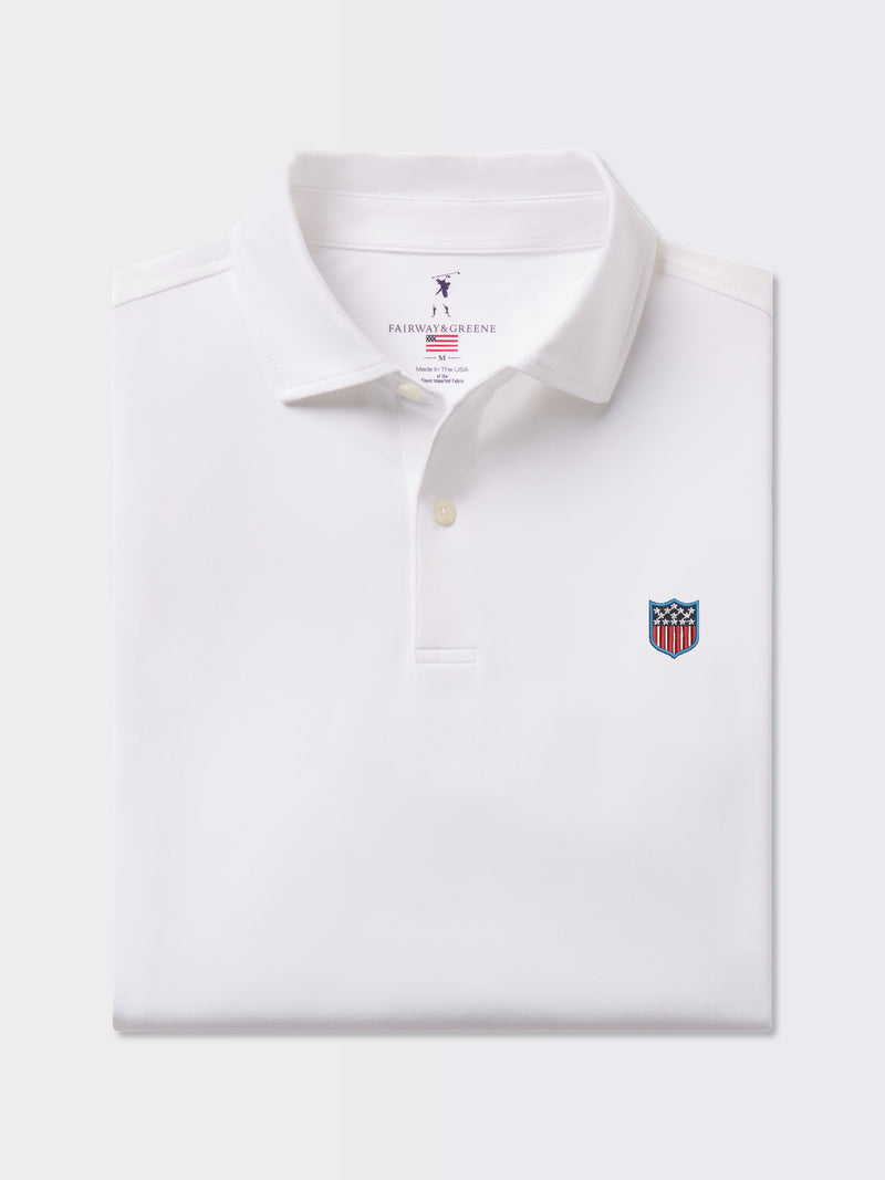 USA Tournament Solid Polo | USA Shield