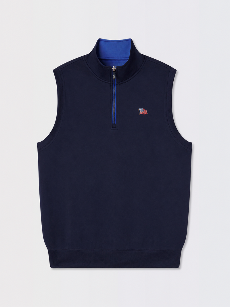 Caves Quarter Zip Vest | Waving Flag