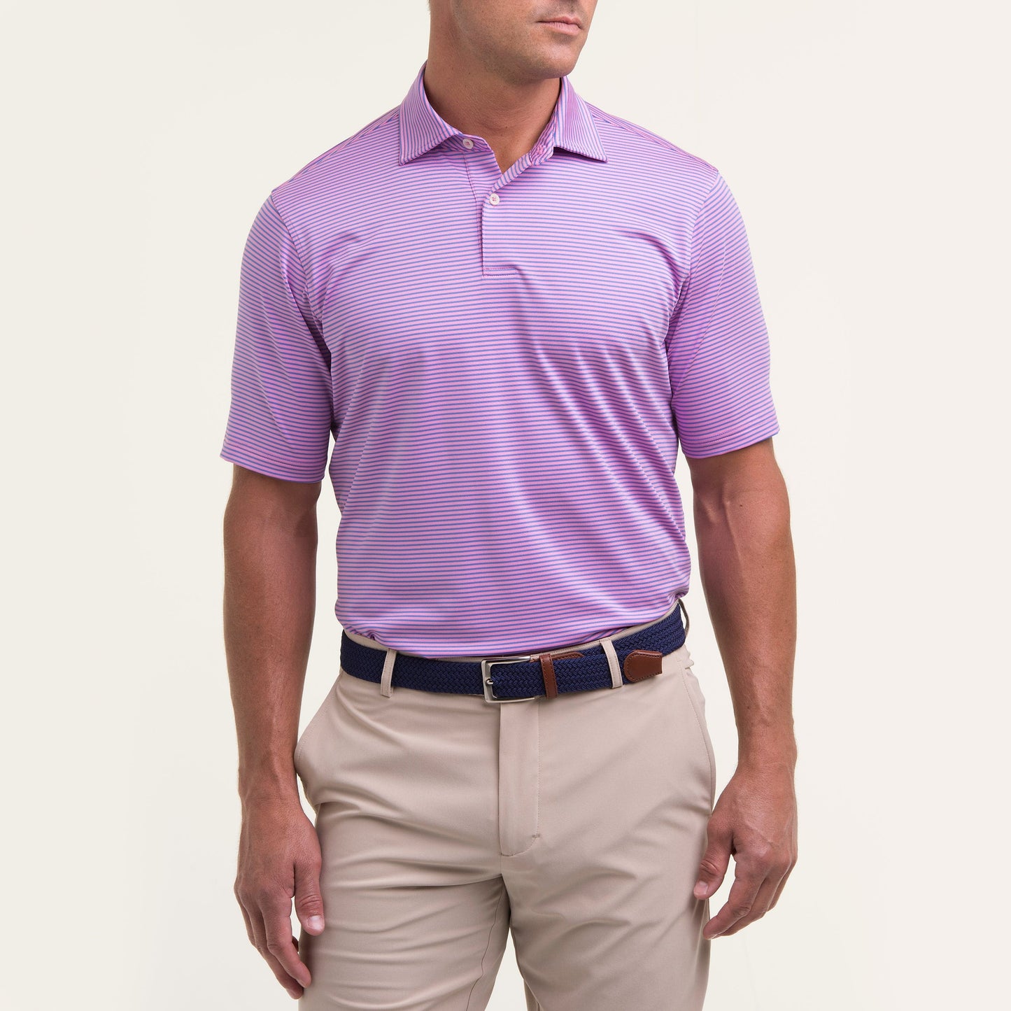 Owens Stripe Tech Polo-Sale - Fairway & Greene