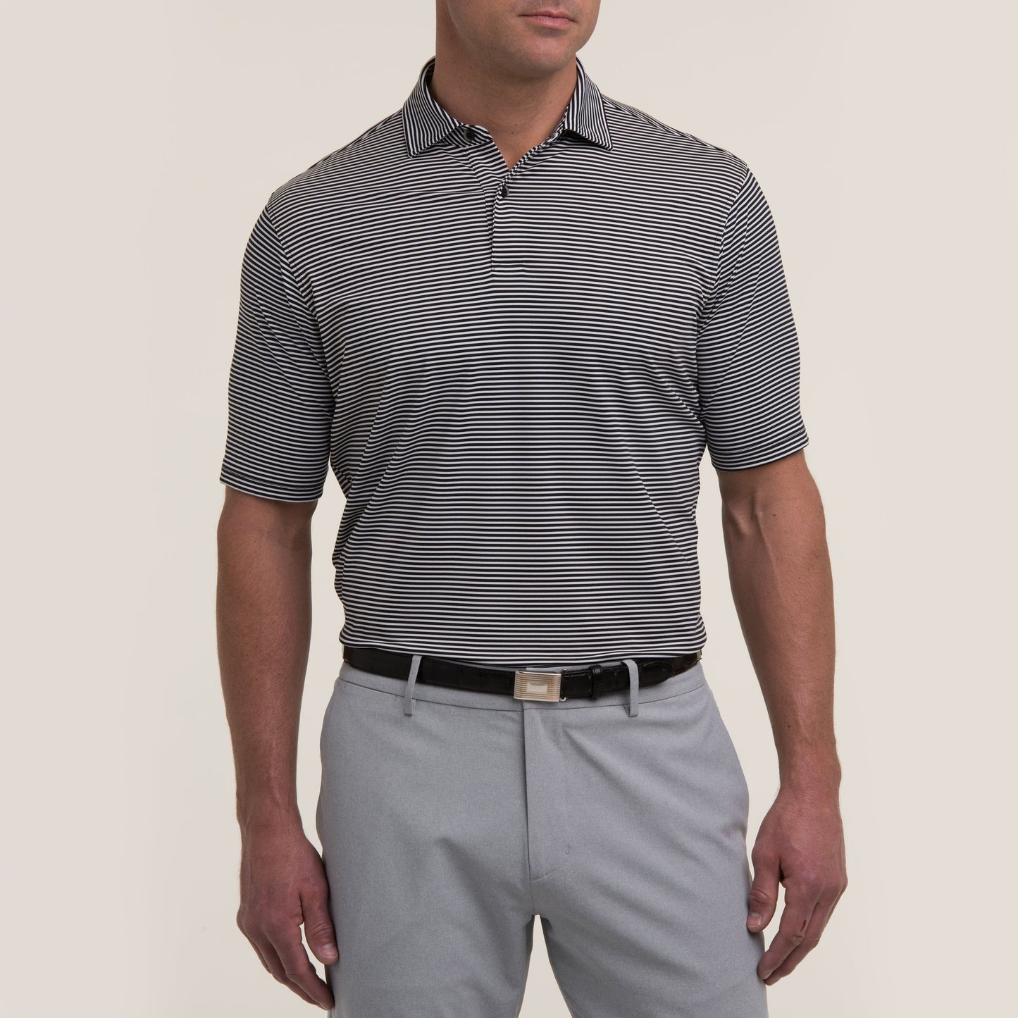 Owens Stripe Tech Polo - Sale