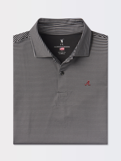 Alabama | Owens Stripe Tech Polo | Collegiate