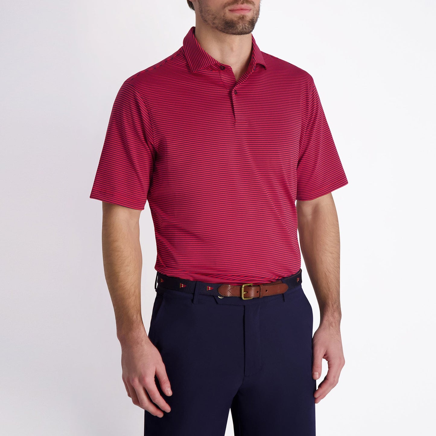 Owens Stripe Tech Polo - Fairway & Greene