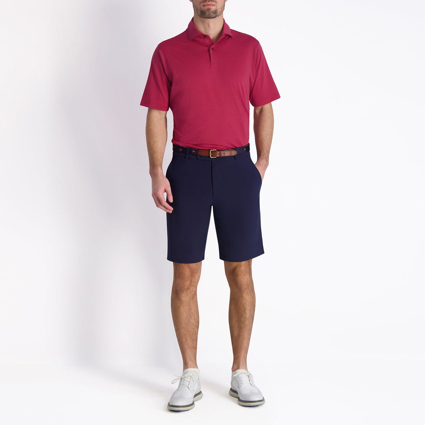 Owens Stripe Tech Polo - Fairway & Greene