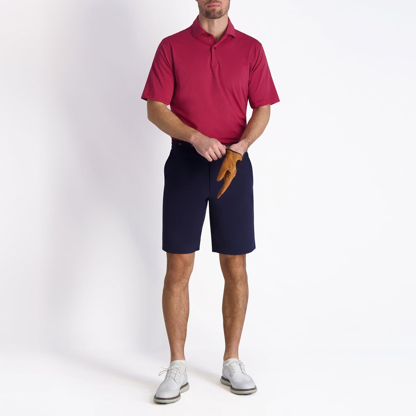 Owens Stripe Tech Polo