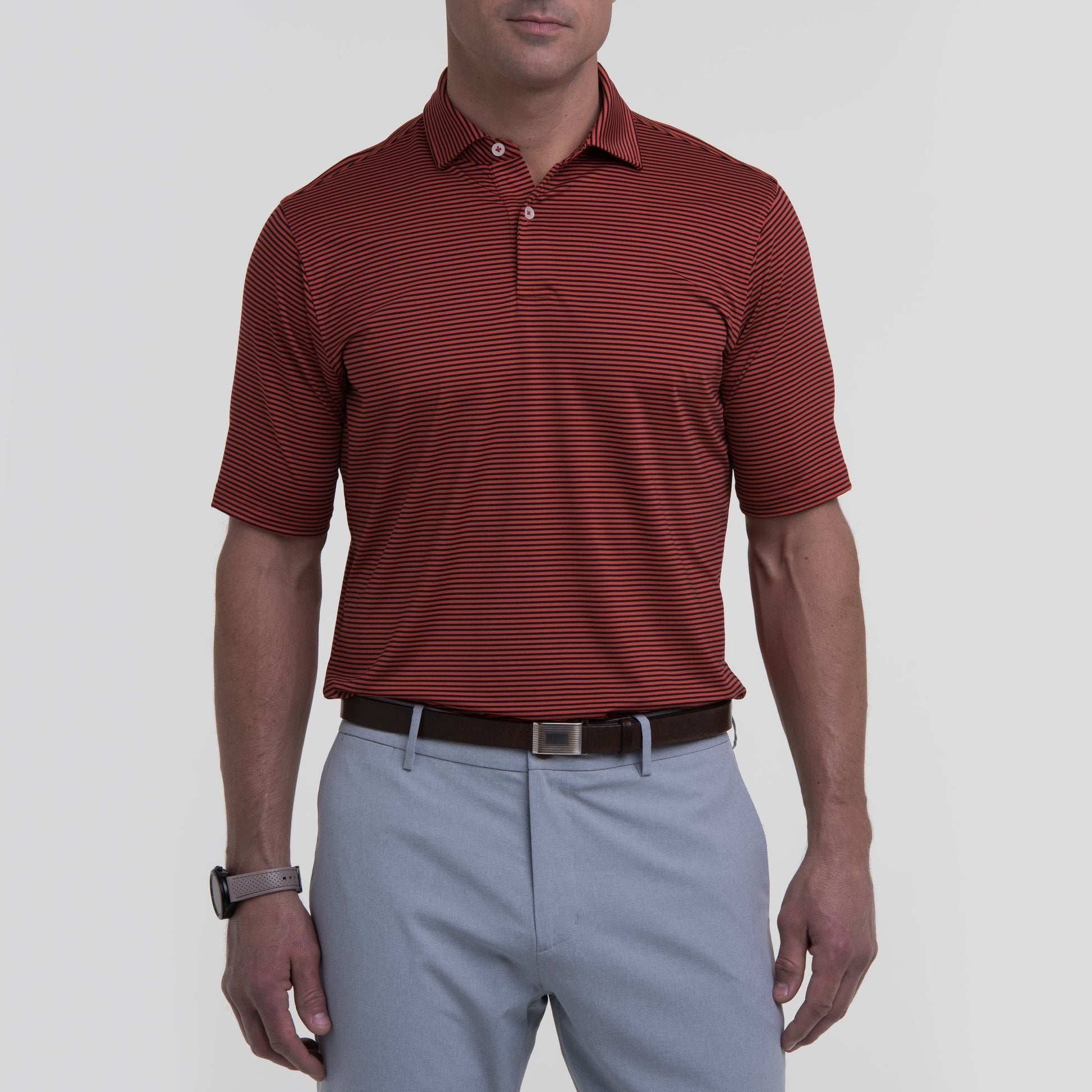 Owens Stripe Tech Polo-Sale - Fairway & Greene