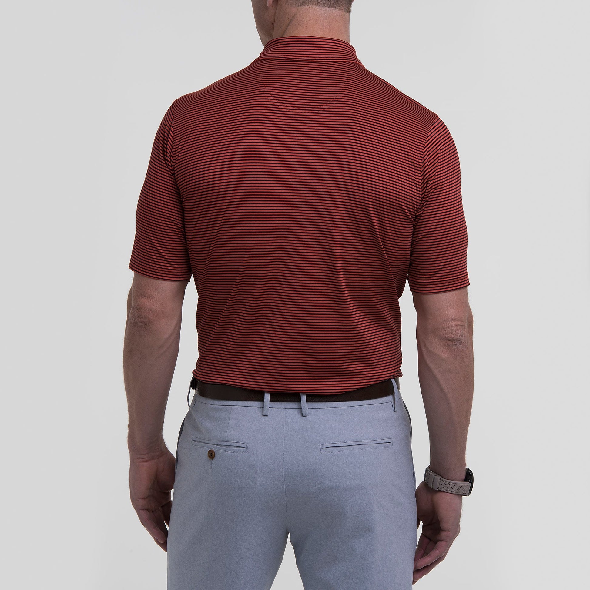 Owens Stripe Tech Polo-Sale - Fairway & Greene