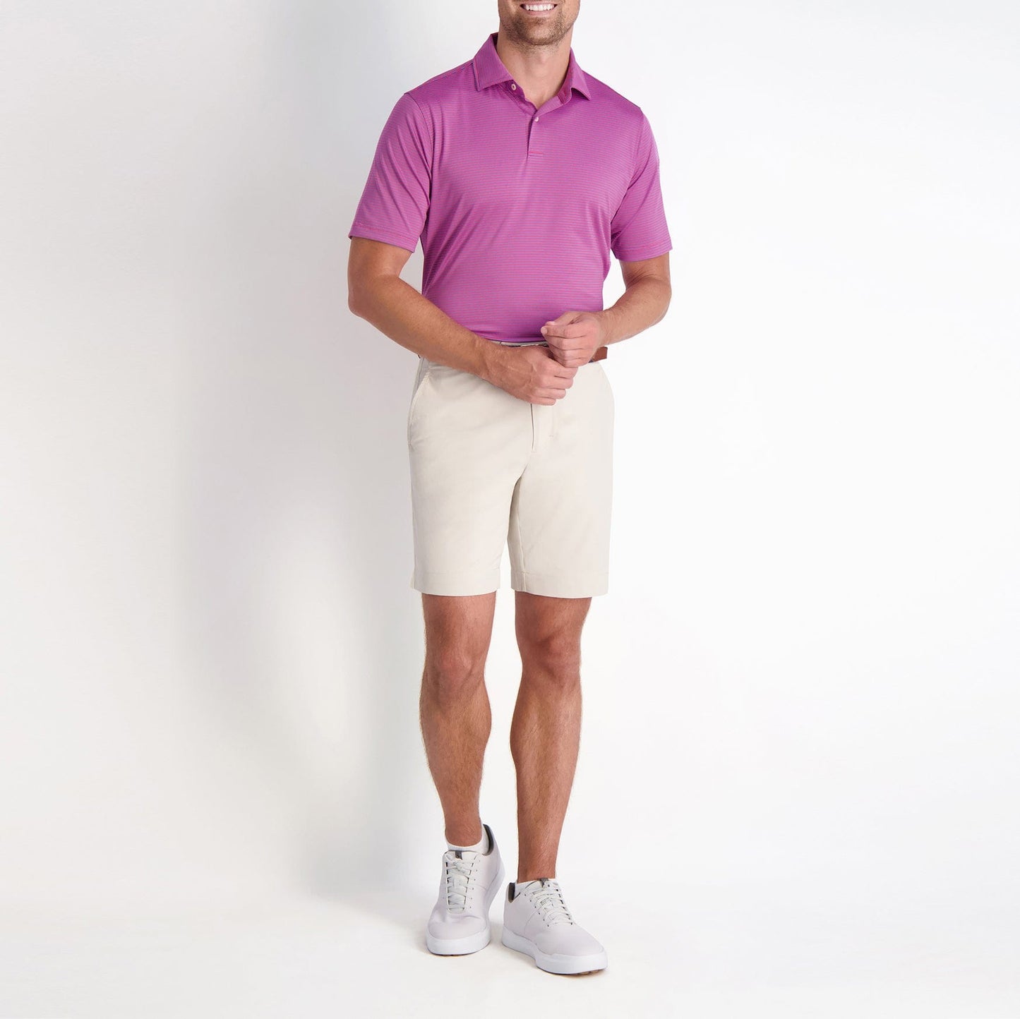 Owens Stripe Tech Polo-Sale - Fairway & Greene