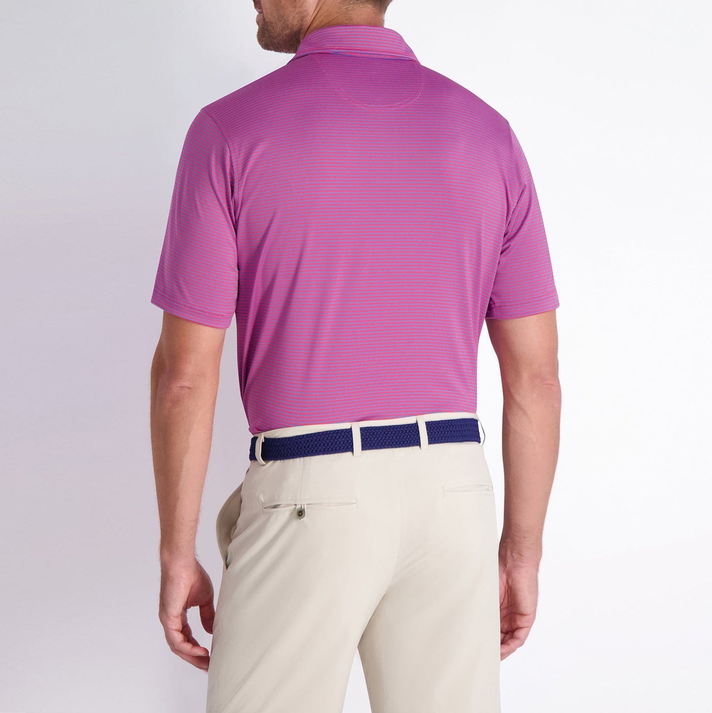 Owens Stripe Tech Polo-Sale - Fairway & Greene