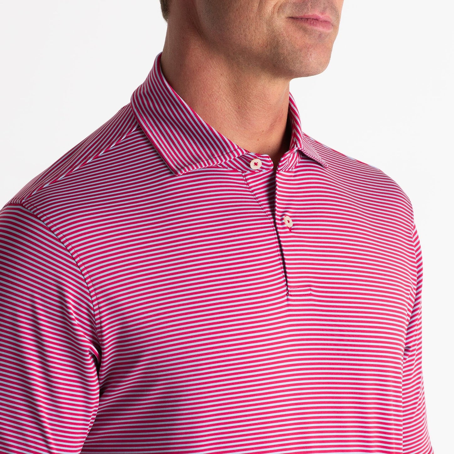 Owens Stripe Tech Polo-Sale - Fairway & Greene