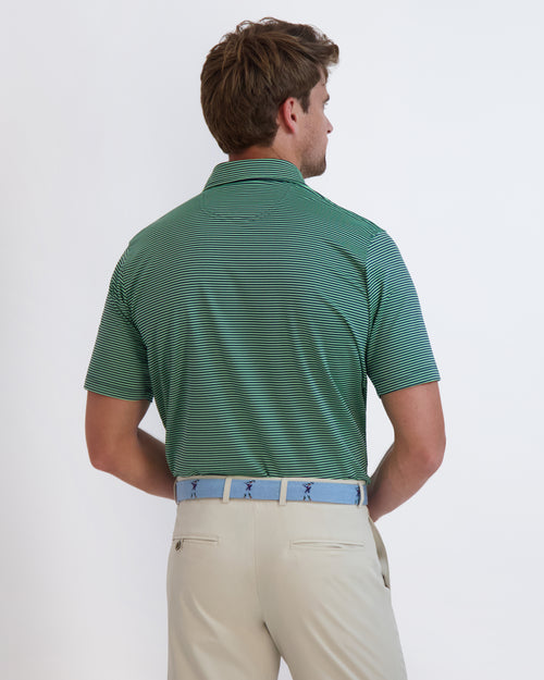 Owens Stripe Tech Polo