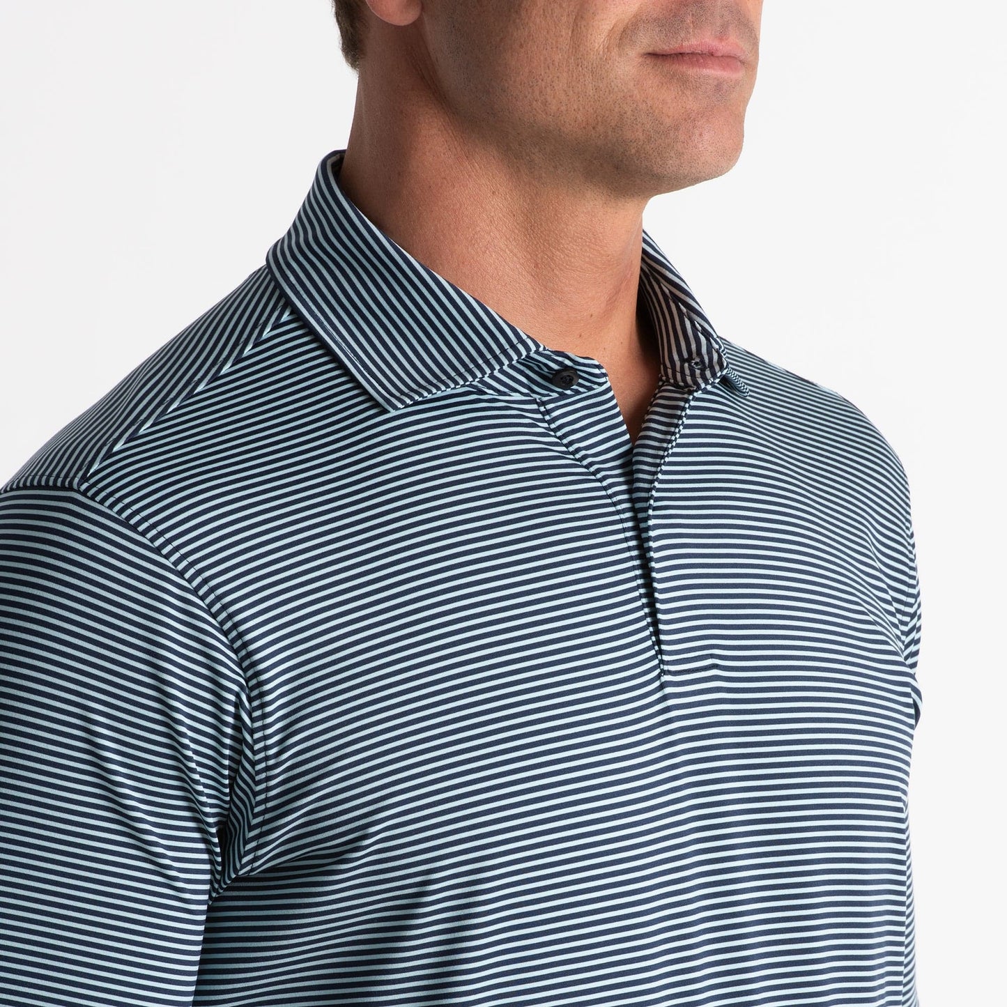 Owens Stripe Tech Polo-Sale - Fairway & Greene