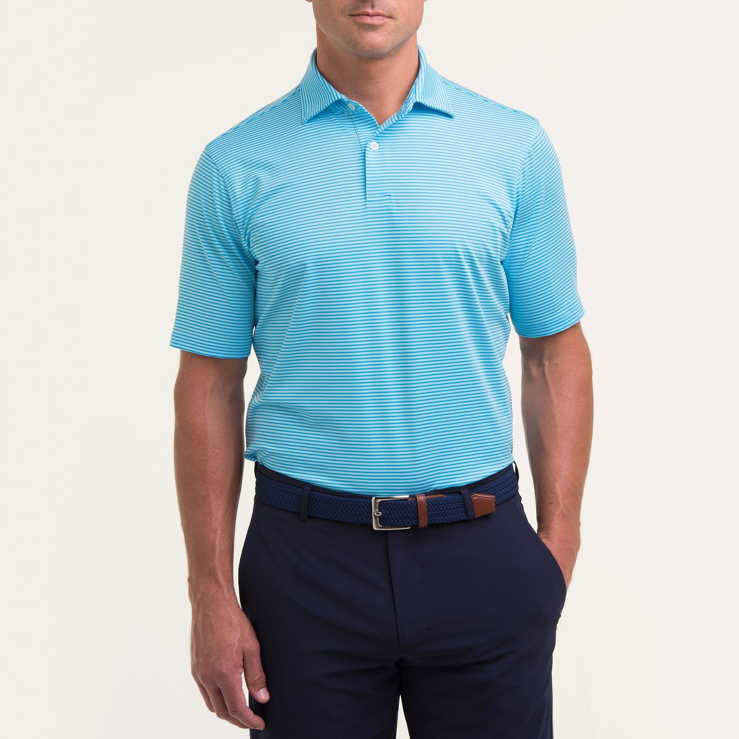 Owens Stripe Tech Polo-Sale - Fairway & Greene