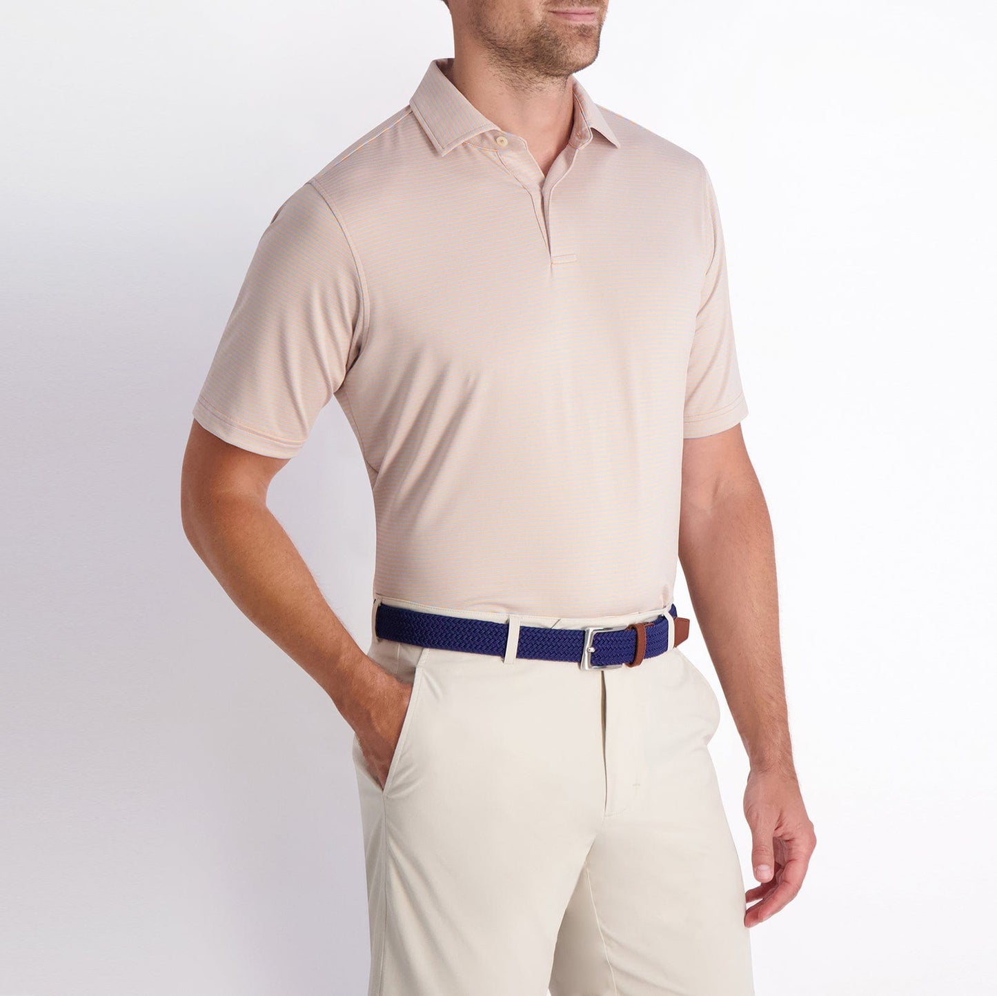 Owens Stripe Tech Polo-Sale - Fairway & Greene