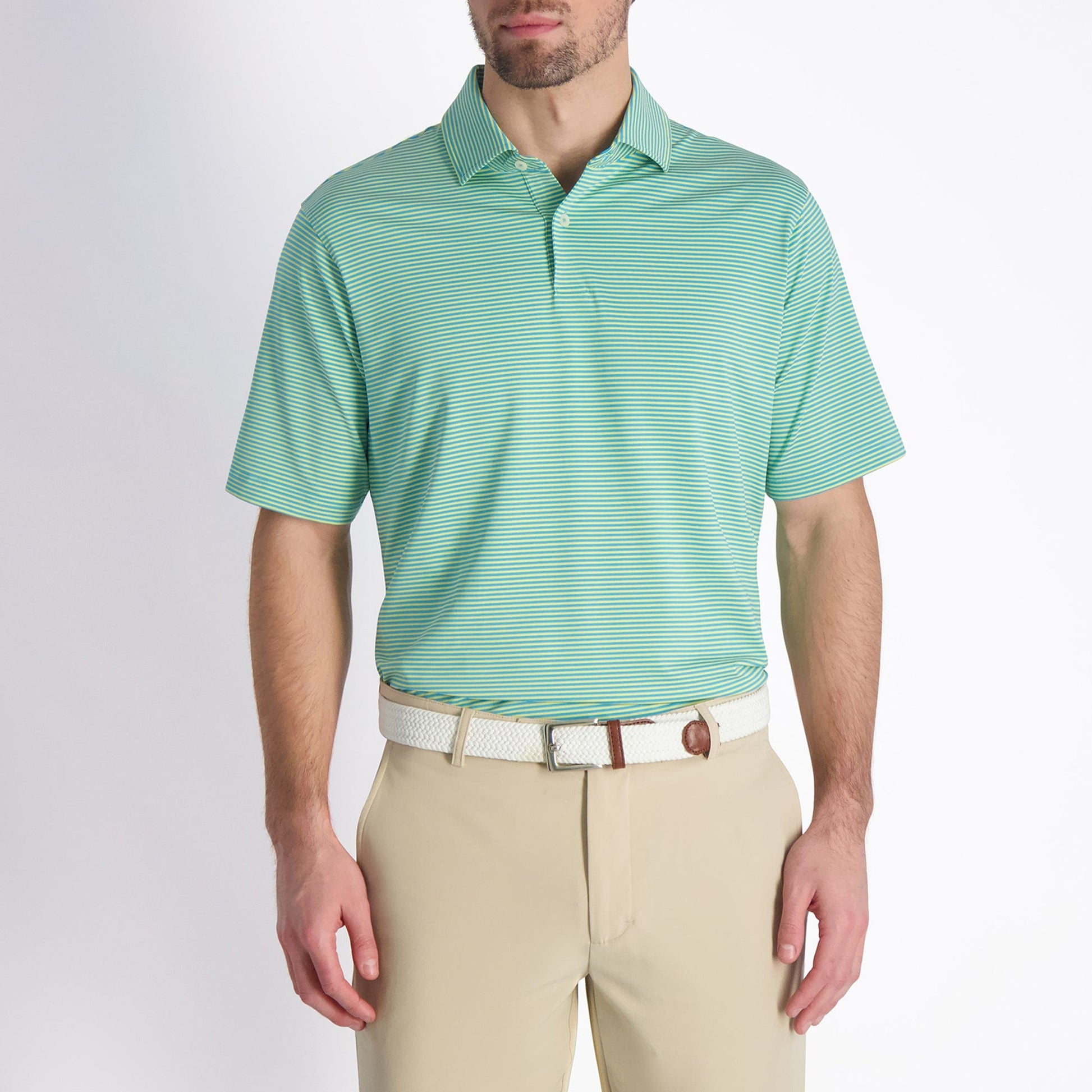 Owens Stripe Tech Polo - Sale - Fairway & Greene